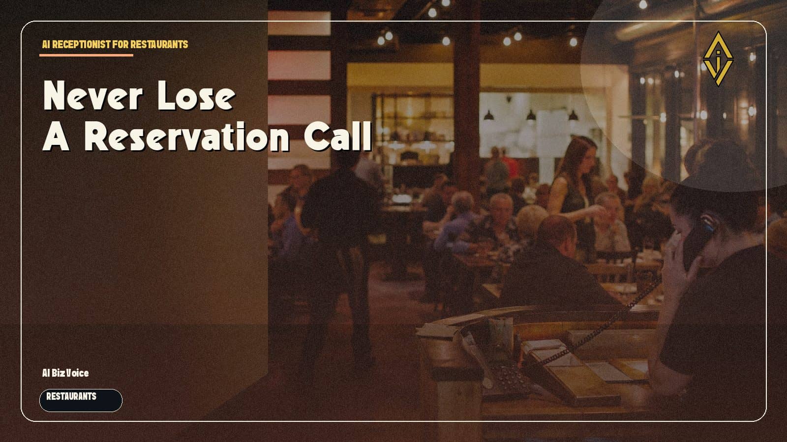 Restaurants AI receptionist showcase